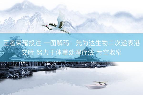 王者荣耀投注 一图解码：先为达生物二次递表港交所 努力于体重处理疗法 亏空收窄